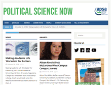 Tablet Screenshot of politicalsciencenow.com